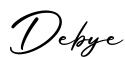 单词Debye书写