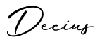 单词Decius书写