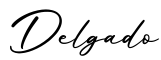 单词Delgado书写