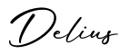 单词Delius书写