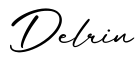 单词Delrin书写