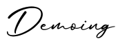 单词Demoing书写