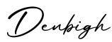 单词Denbigh书写