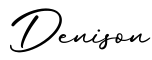 单词Denison书写