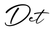 单词Det书写