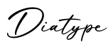 单词Diatype书写