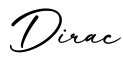 单词Dirac书写