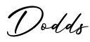 单词Dodds书写