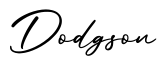 单词Dodgson书写