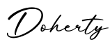 单词Doherty书写
