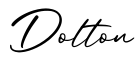 单词Dolton书写