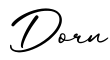 单词Dorn书写