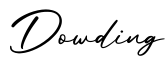 单词Dowding书写
