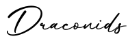 单词Draconids书写