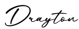 单词Drayton书写