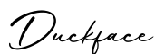 单词Duckface书写