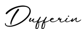 单词Dufferin书写