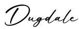 单词Dugdale书写