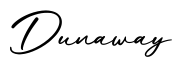 单词Dunaway书写