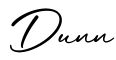 单词Dunn书写