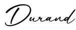 单词Durand书写