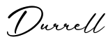 单词Durrell书写