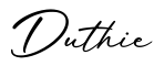 单词Duthie书写