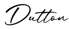 单词Dutton书写