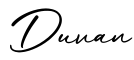 单词Duvan书写