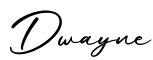 单词Dwayne书写