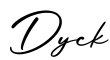 单词Dyck书写