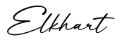 单词Elkhart书写