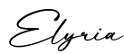单词Elyria书写