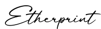单词Etherprint书写