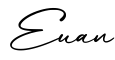 单词Euan书写