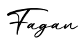 单词Fagan书写