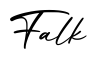 单词Falk书写