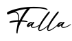 单词Falla书写