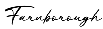 单词Farnborough书写