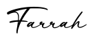单词Farrah书写