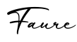 单词Faure书写