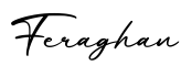 单词Feraghan书写
