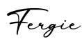 单词Fergie书写