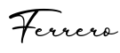 单词Ferrero书写