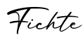 单词Fichte书写