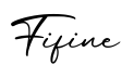单词Fifine书写