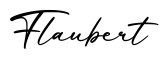 单词Flaubert书写