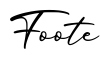 单词Foote书写