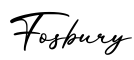 单词Fosbury书写