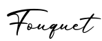 单词Fouquet书写